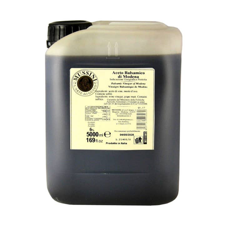 I.G.P. Dark Balsamic Vinegar (6 Year) - 169oz (5Liter) for wholesale by M5 Corporation