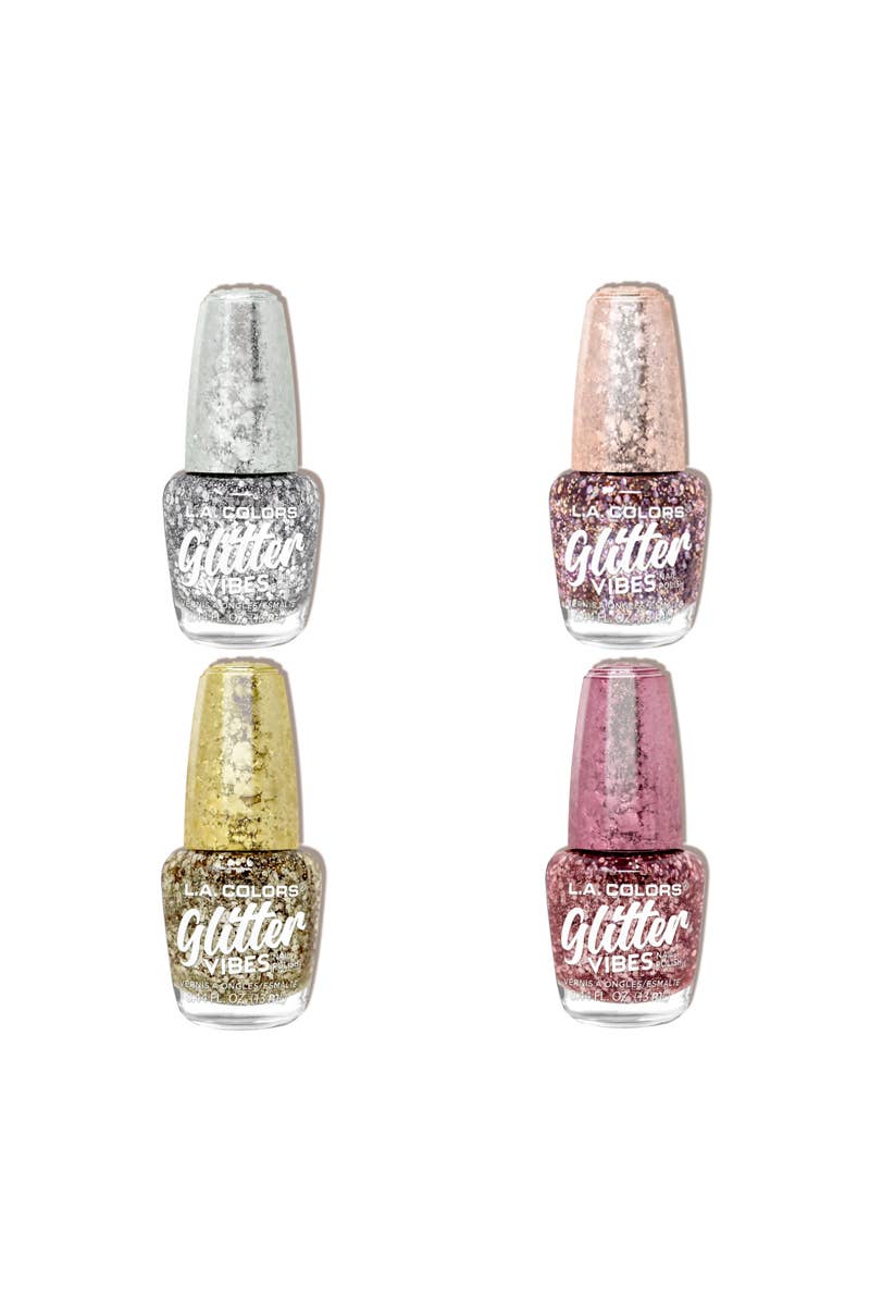 PINEAPPLE Beauty – Großhandel Nagellacke – LA Colors CLAC456 Glitter Vibes Nagellack Display-Set - 241