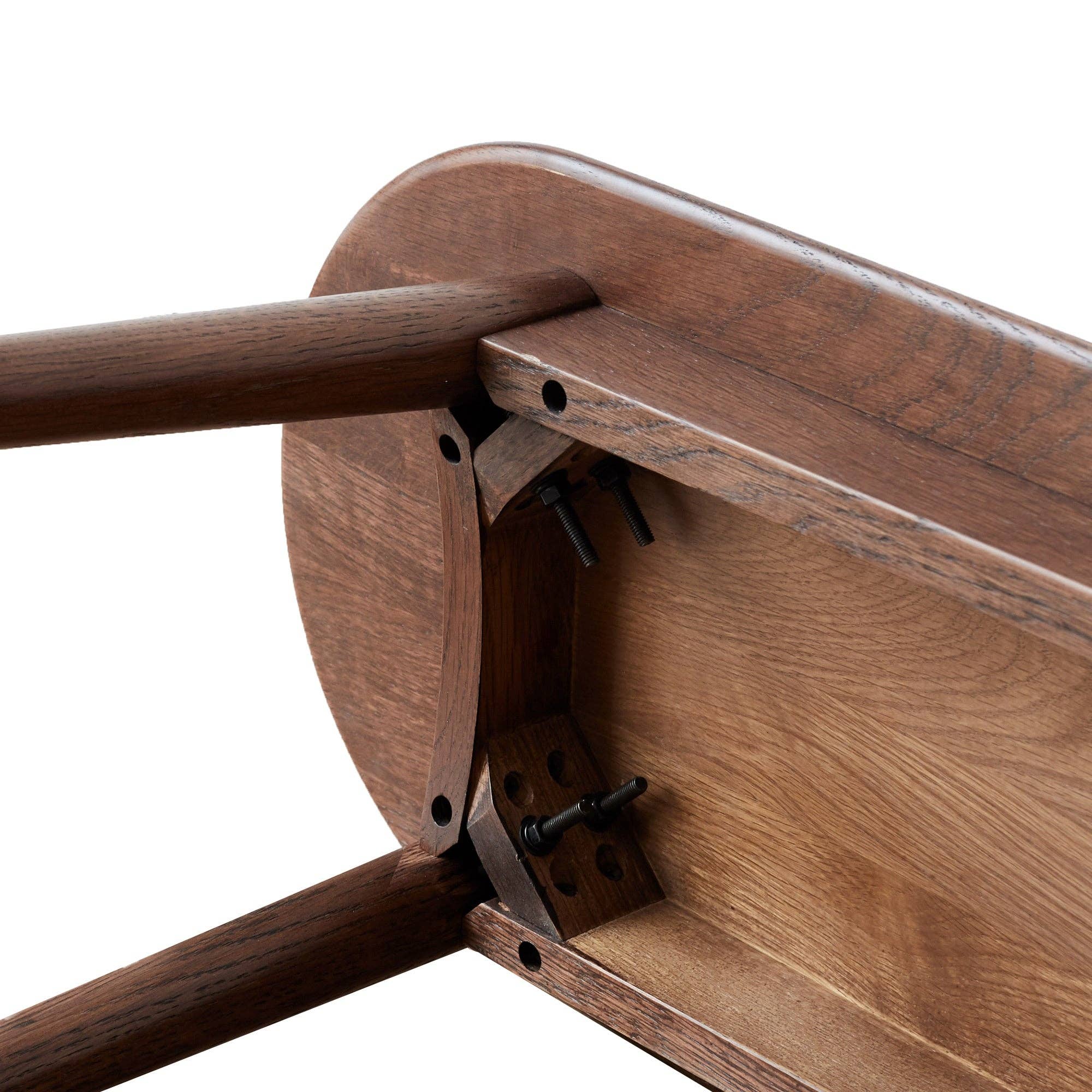 HOMYCASA DESIGN INC - Wholesale Bench - Solid Oak Wood Bench Half-Round Design for Dining Room5