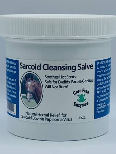 Sarcoid Salve 4 oz Jar for wholesale by Carefree Enzymes
