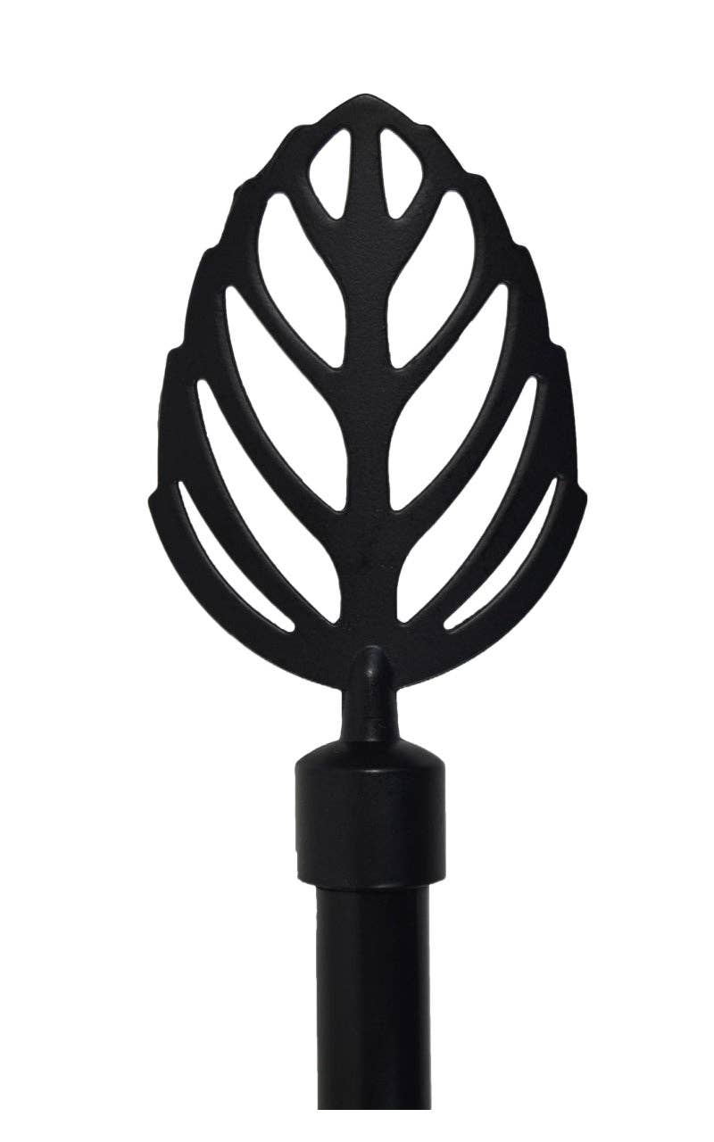 BOD HOME – Varão de cortina por atacado – VARÃO PARA CORTINA METAL PRETO 70-120cm FOLHA0