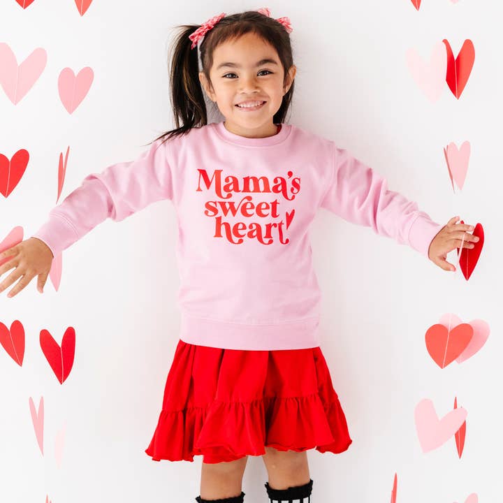 Mama's Sweet Heart Valentines Day Sweatshirt for wholesale by Benny & Ray Apparel