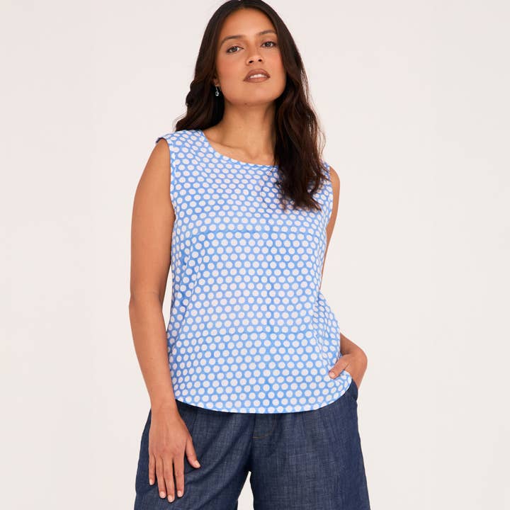 Maya Tank Azure Spot für den Großhandel von ella & sunday
