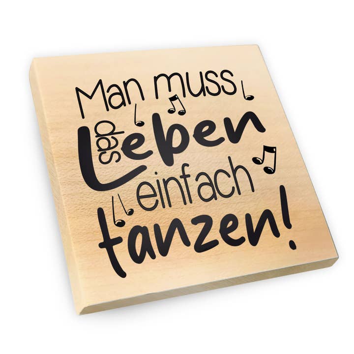 Maple Wood Fridge Magnet | One Must Simply Live Life for wholesale by wammi