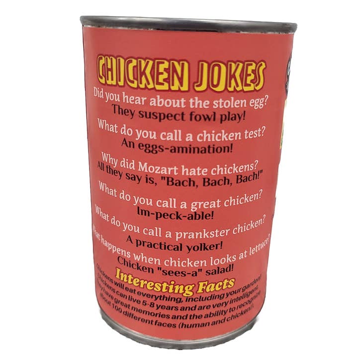 Canned Gifts - Wholesale Stuffed/Plush Toy - Kids & Baby - Canned Chicken | Farm Animal Plush w/Jokes | Unique Gift