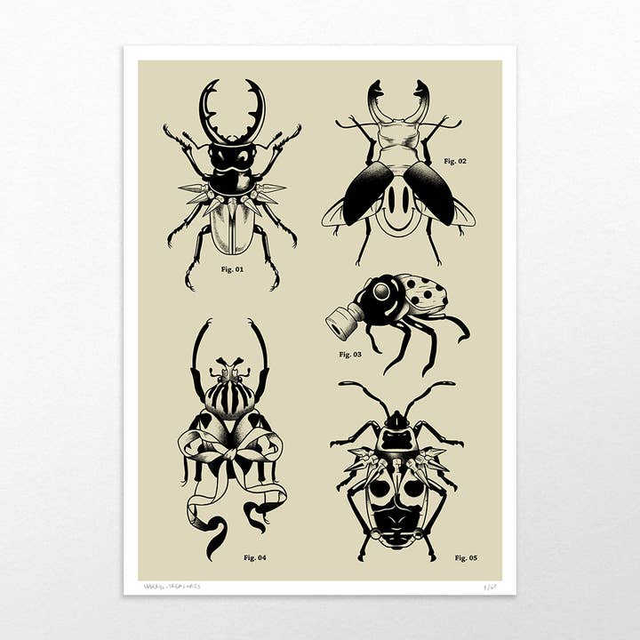 Paradiso Perduto - Insetti | Stampa d'Arte per la vendita all'ingrosso da parte di Useless Treasures