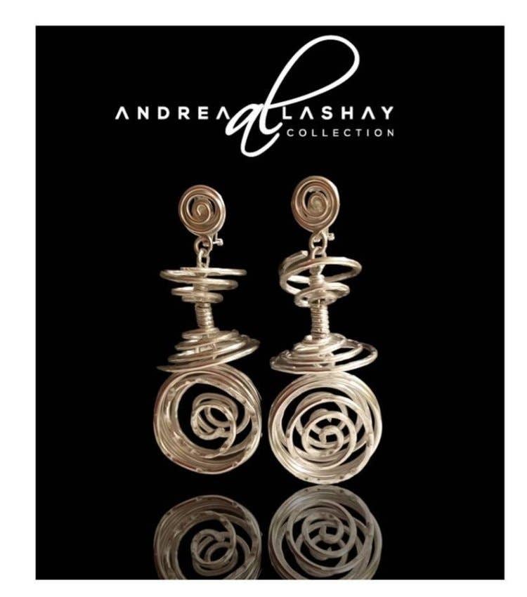 Andrea Lashay Collection - Wholesale Dangle Earrings - Bold spiral Statement earrings