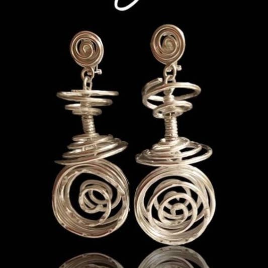 Andrea Lashay Collection - Wholesale Dangle Earrings - Bold spiral Statement earrings 0