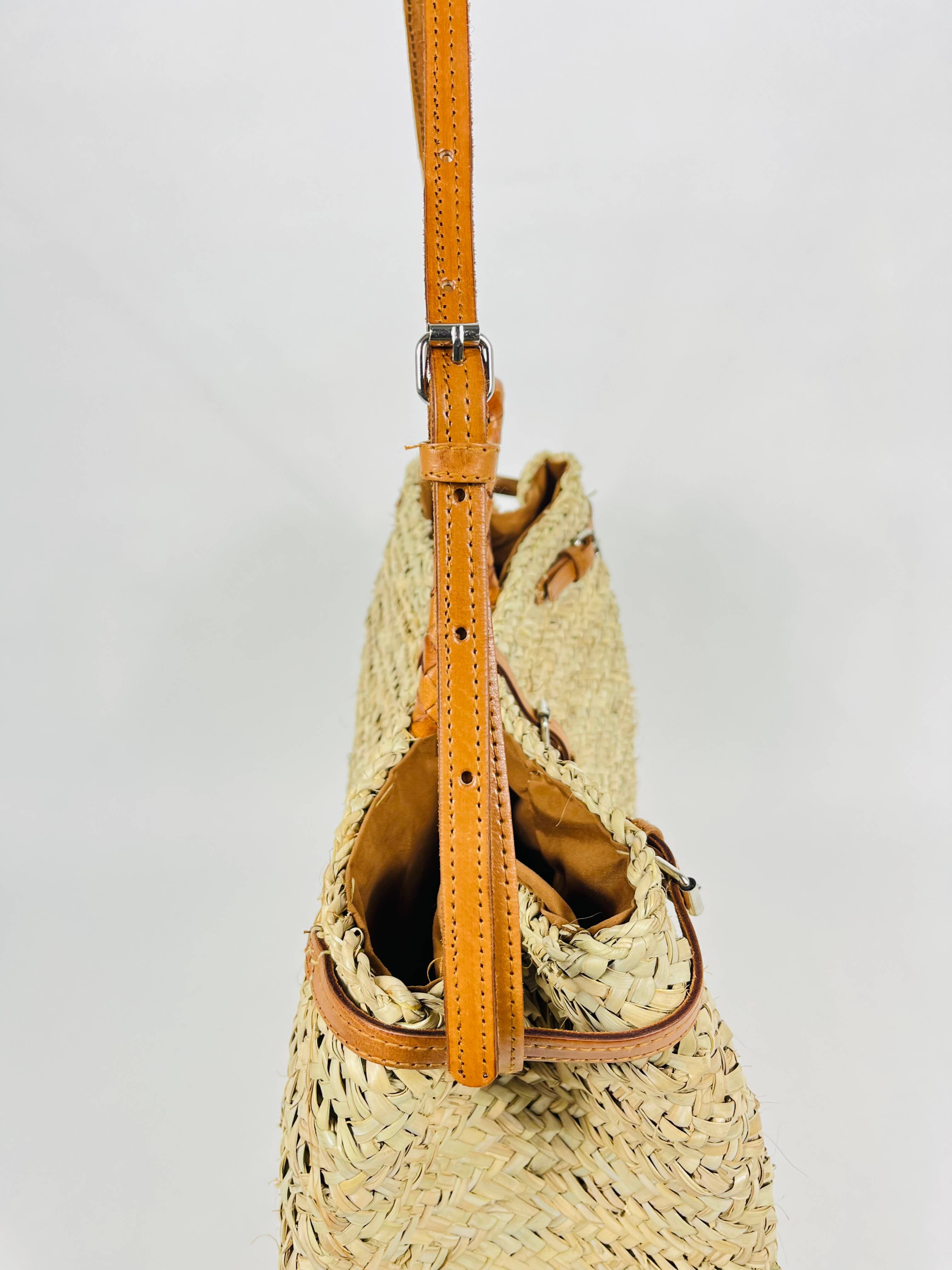 Mikwi – wholesale Korg – Fransk marknadskorg med dubbla remmar i läder1