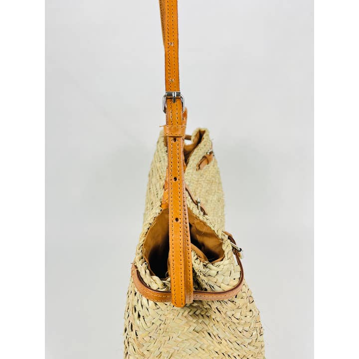 Mikwi – wholesale Korg – Fransk marknadskorg med dubbla remmar i läder1