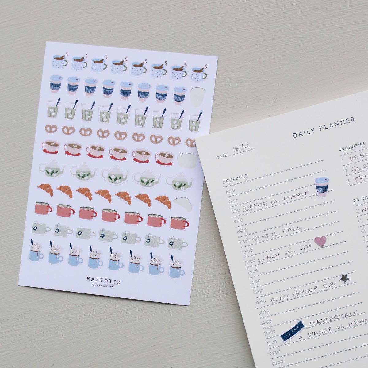 Kartotek Copenhagen - Wholesale Sticker - Stickers // Mini Coffee Icons2