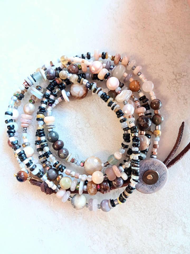 Black Tie Affair Necklace/Wrap | Gems for wholesale by HavSolStudio