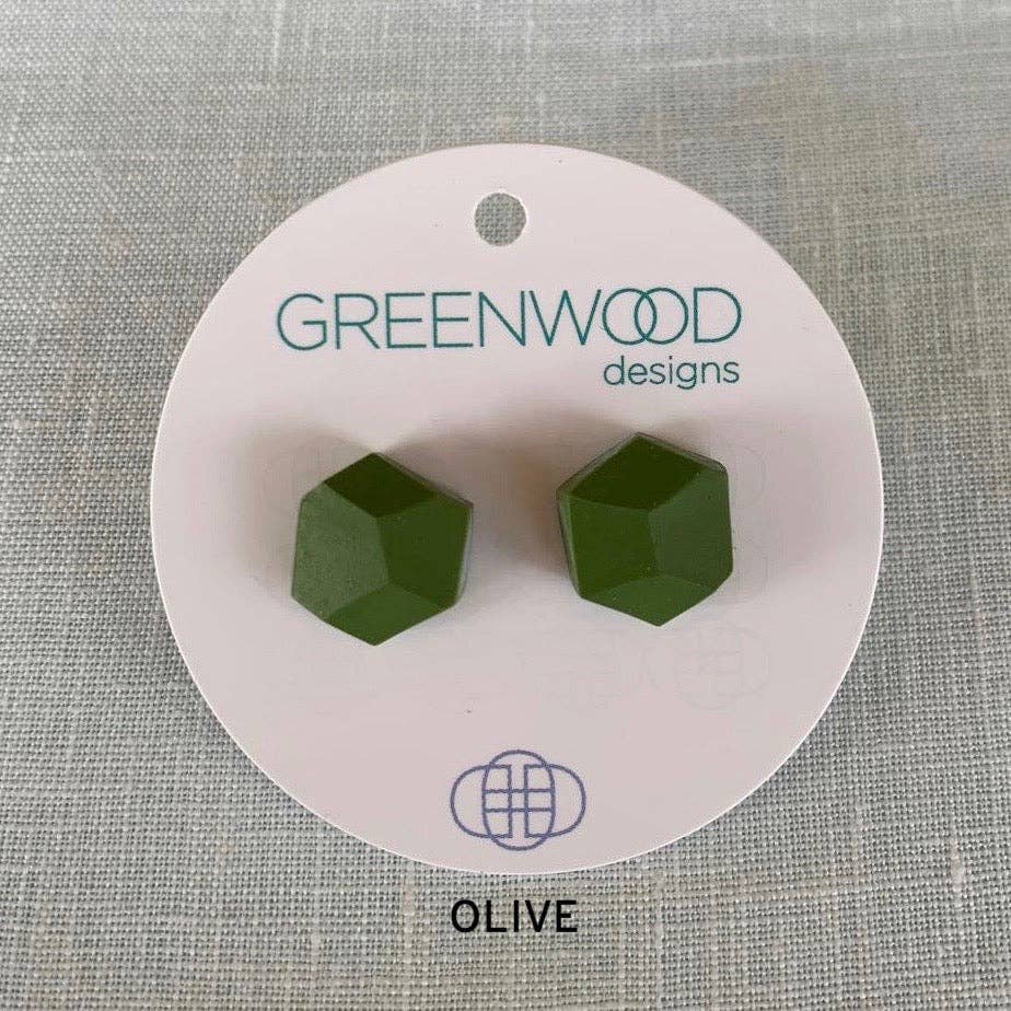 Greenwood Designs - Wholesale Stud/post earrings - Plain Rock Earrings3