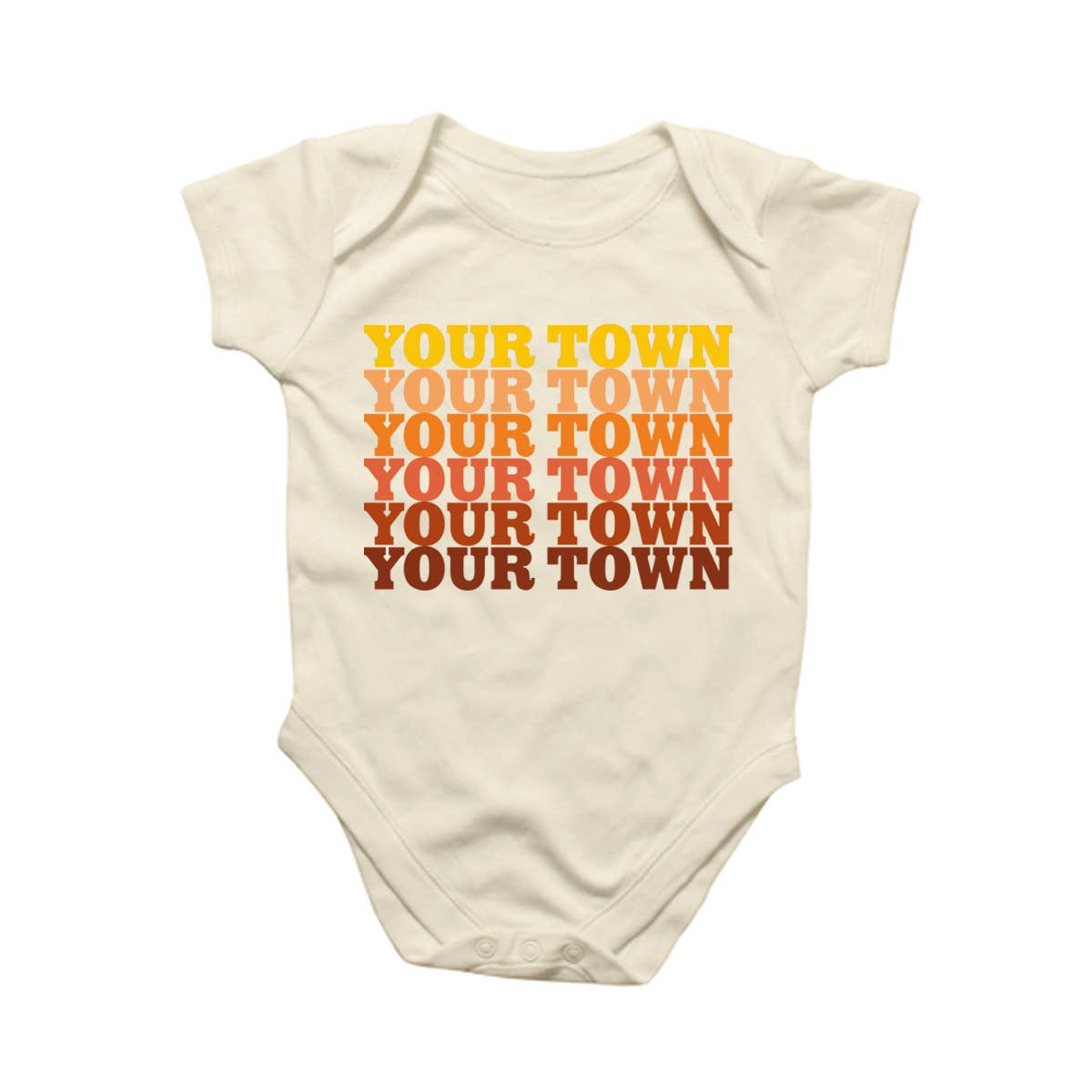 Rock Scissor Paper - Wholesale Bodysuit (Non-Footed) - Baby - Personalized City Baby Bodysuit - Supergraphics Repeat name 5
