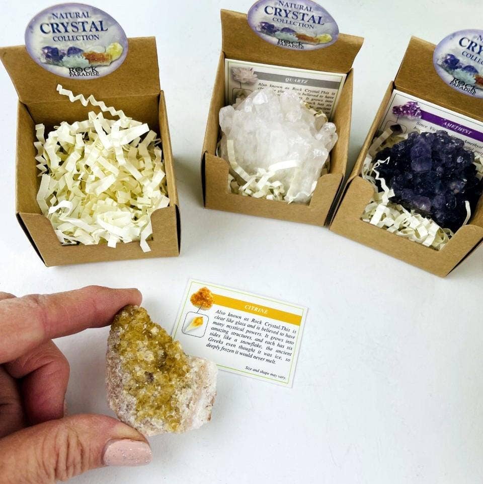 Rock Paradise - Wholesale Spirituele steen/kristal - Natuurlijke Kristalcollectie - Verkooppuntdisplay met 32 stuks7