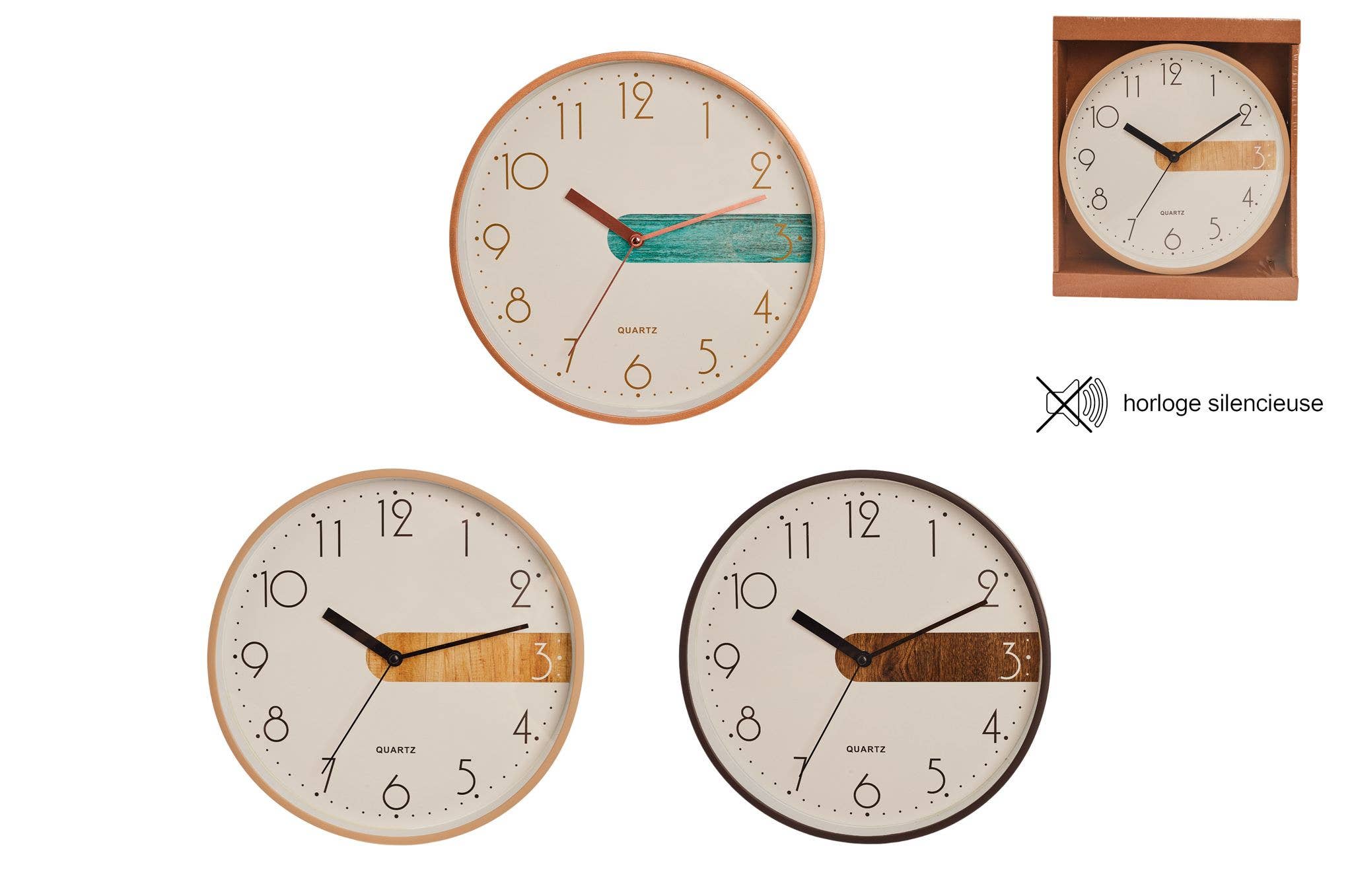 CP INTERNATIONAL - Wholesale Wall Clock - Silent Clock Dia.20 cm0