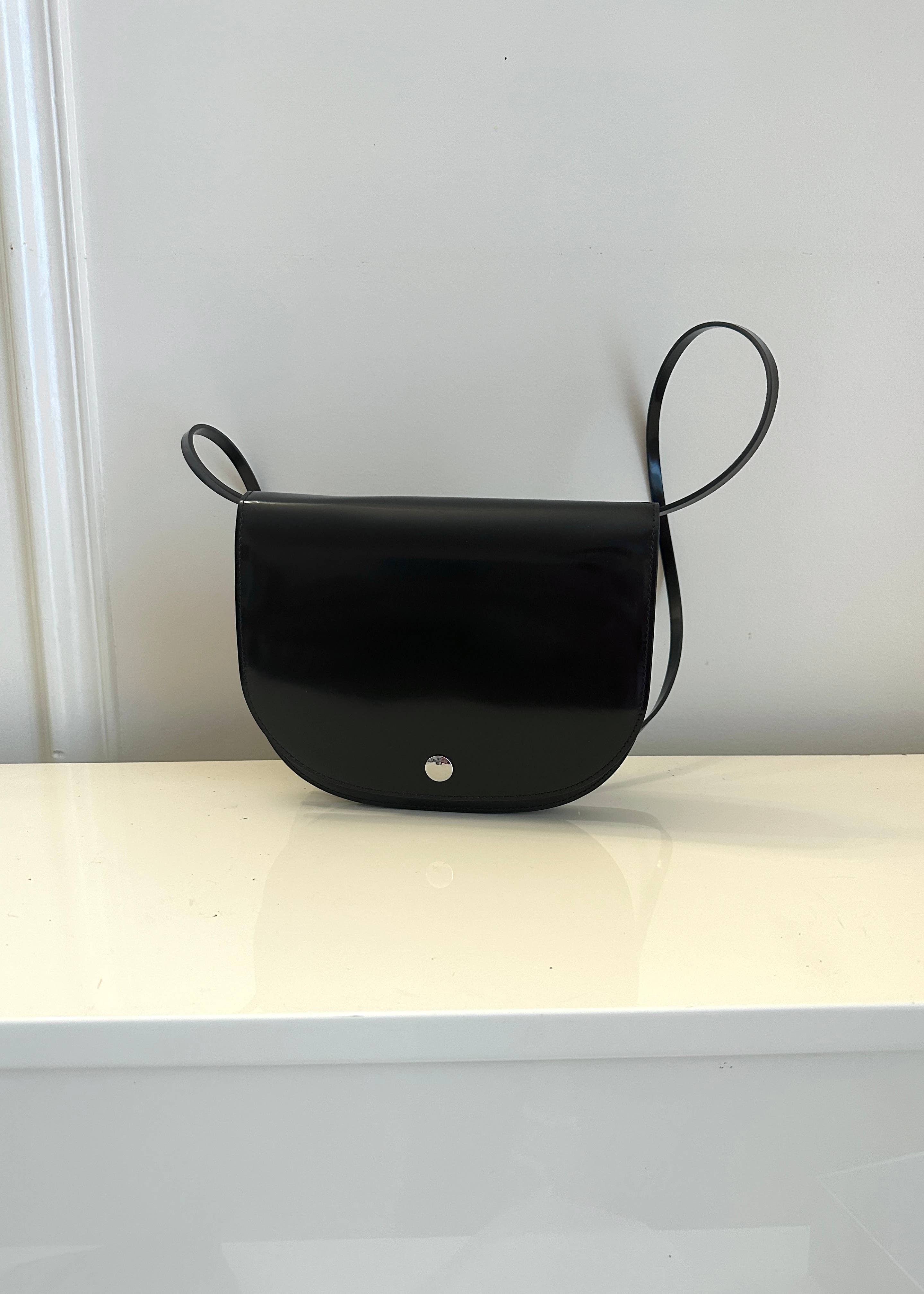 JULIA PARIS - Wholesale Shoulder Bag - Women's - Patent calfskin leather bag worn on the shoulder and crossbody4