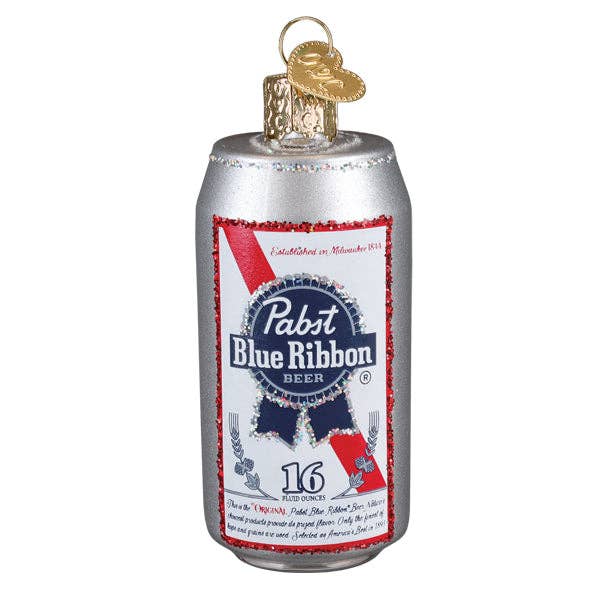 Old World Christmas - Wholesale Ornament - Pabst Blue Ribbon Beer Can Ornament2