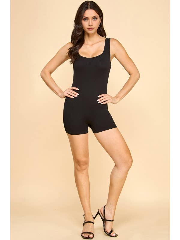 MIO WHOLESALE - Wholesale Romper - Women's - RP35 SCOOP NECK ROMPER1