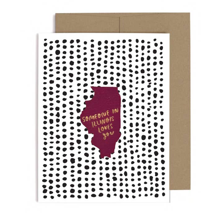 Someone in Illinois Loves You Magnet w/Card for wholesale by SnowMade