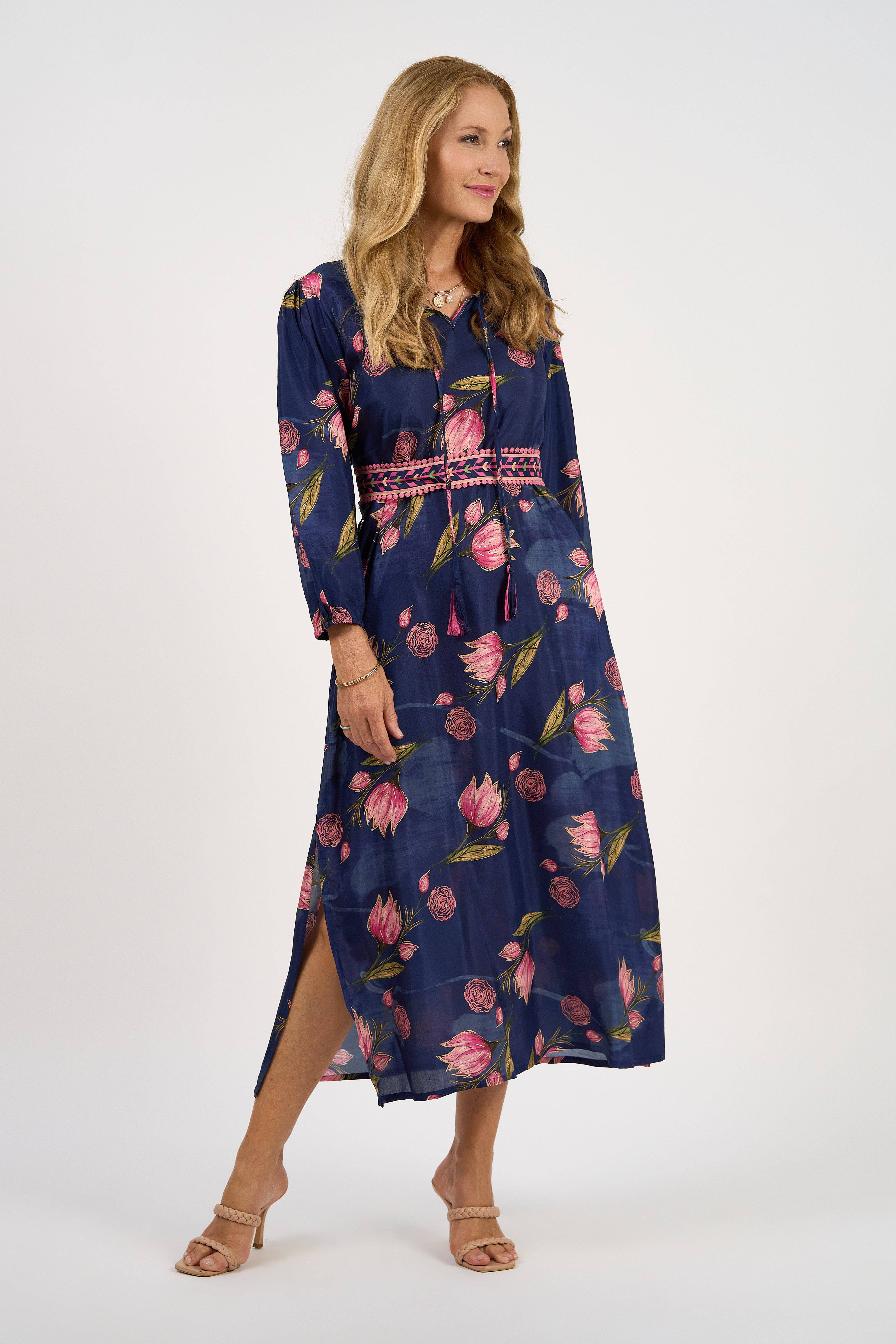 Blue Aadya Maxi Frolic for wholesale on Faire