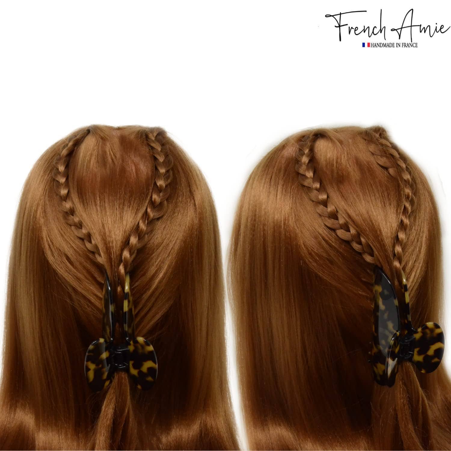 Parcelona - Wholesale Hair Clip - Women's - French Amie Thin Oval Large 4 1/4” Handmade Celluloid Jaw Hair Claw for Women31