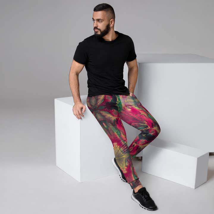 Men's Joggers, phoenix rising for wholesale by The Pastel Abstract