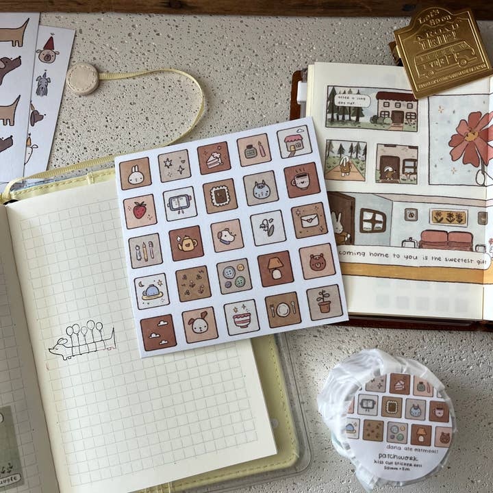 dana ate oatmeal! - Wholesale Sticker - patchwork sticker sheet