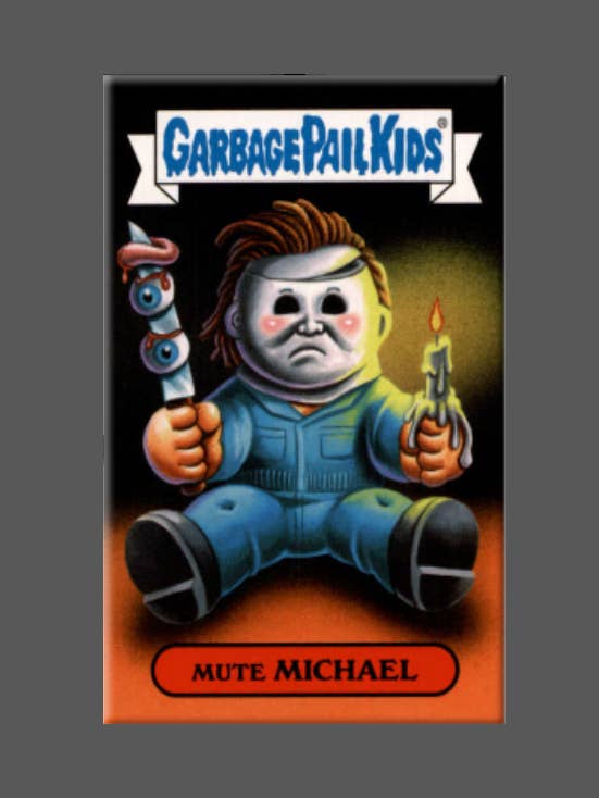 LIXO PAIL KIDS, Silencioso Michael, Íman, Botão, Halloween por atacado de Ba Ba Buttons