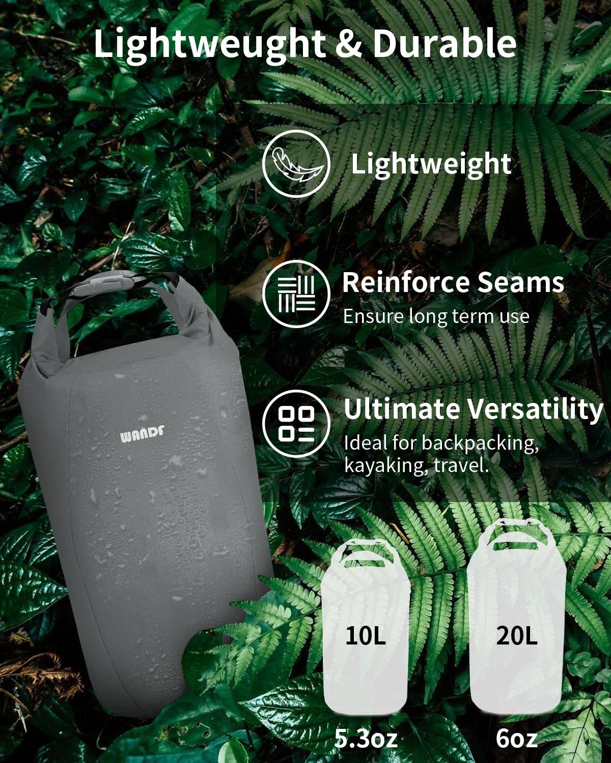 wandf – Großhandel Trockenbeutel – Kind & Baby – WANDF Ultraleichter Trockensack mit Rollverschluss35