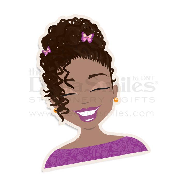 "Ms Garden Locs" Sticker for wholesale by The DynaSmiles Stationery