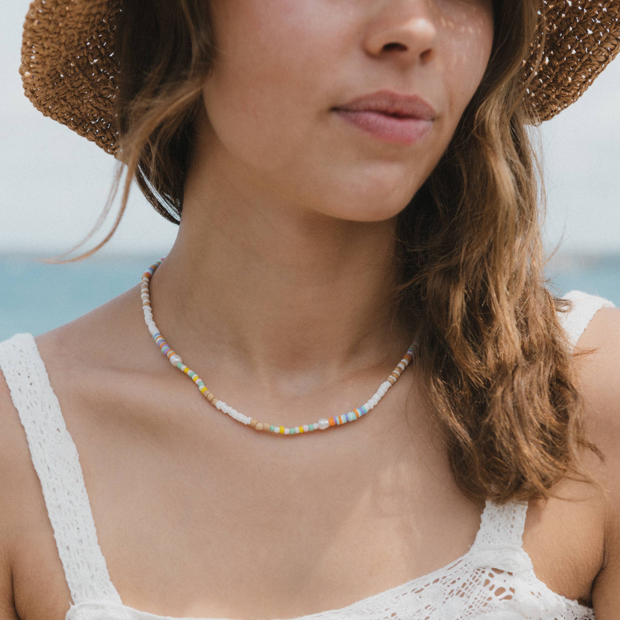 Pineapple Island – wholesale Beaded/pearl necklace – Mentawai Islands Surfer Necklace1