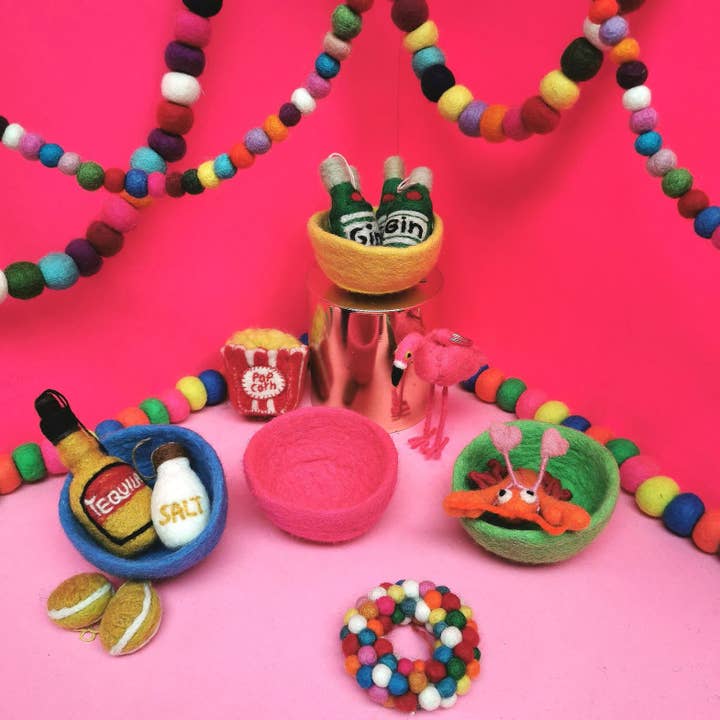 Felt So Good - Vendita all'ingrosso Decorazione - Bottiglia di feltro da appendere in feltro fatto2