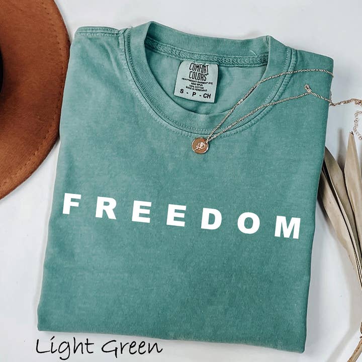 Glaime - Wholesale T-Shirt (Graphic) - Women's - Comfort Colors Charlie Kirk Freedom Shirt, Justice for Kirk 3