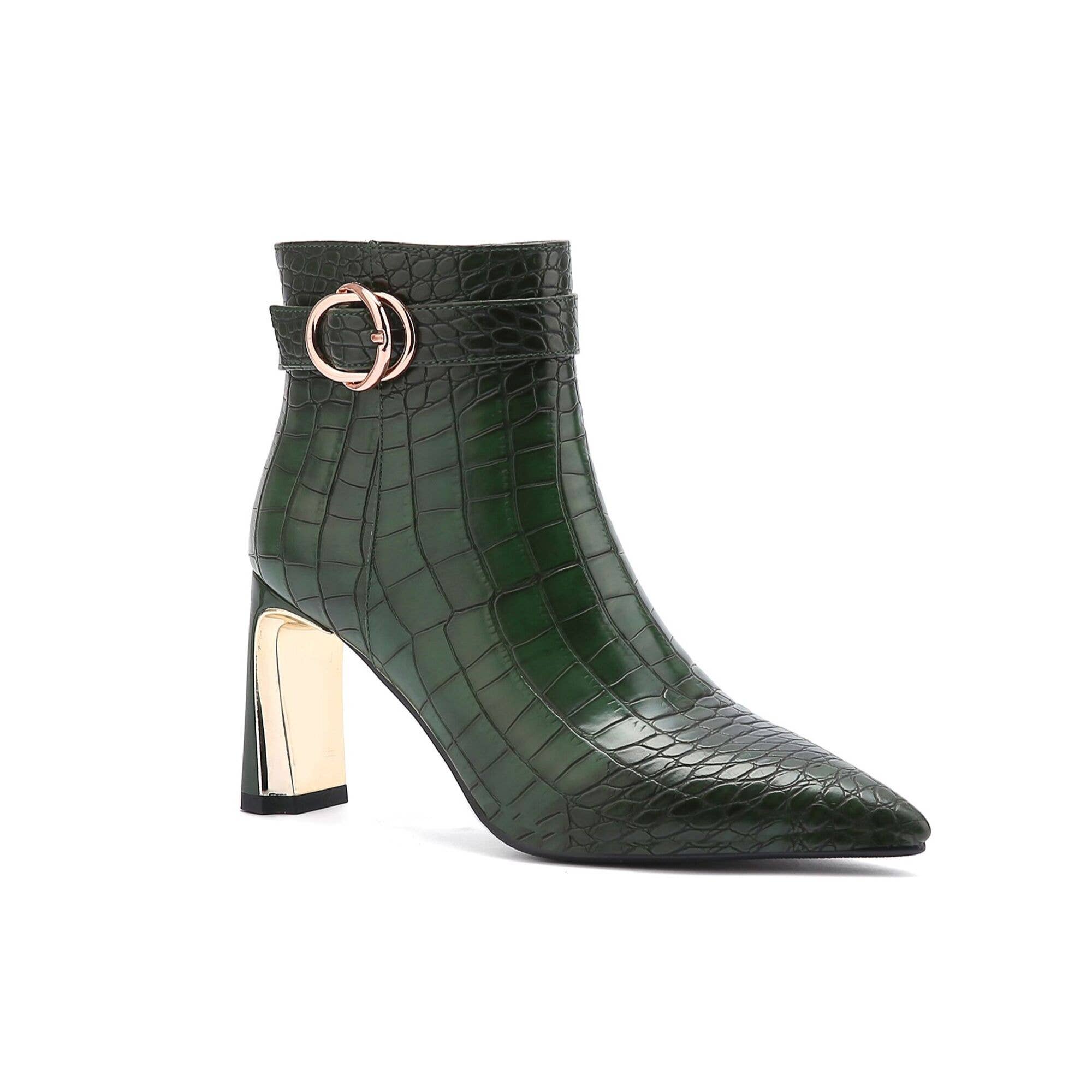 LADY COUTURE - Vendita all'ingrosso Stivaletti - Donna - Stivaletto con tacco in metallo e stampa Groovy Croco12