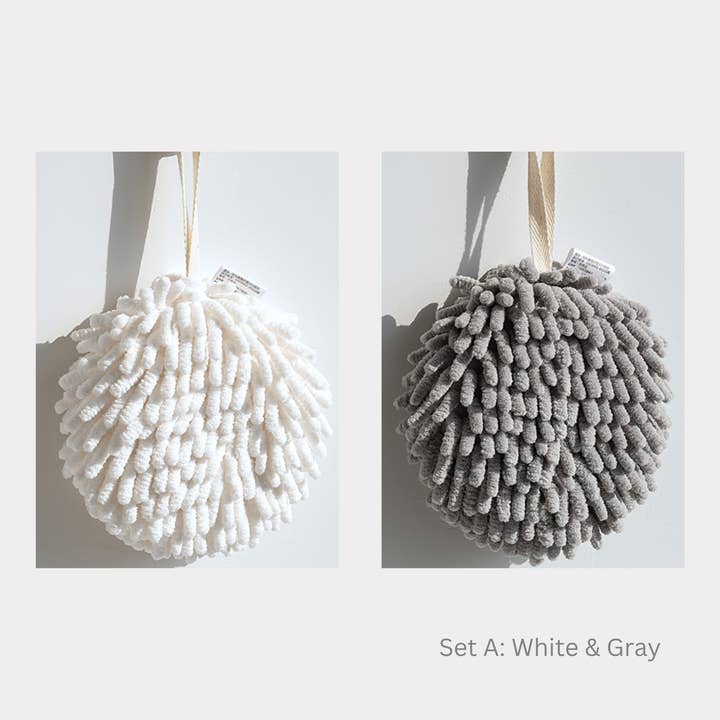 DrifWoo - Wholesale Hand Towel - Chenille Hanging Hand Towels  3 Color Sets Drifwoo Gift Pack