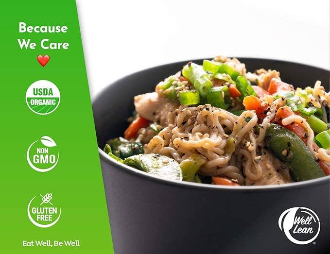 Well Lean LLC - Wholesale Pasta - Well Lean Angel Hair – 6 Pack Organic Low-Carb Konjac Pasta2