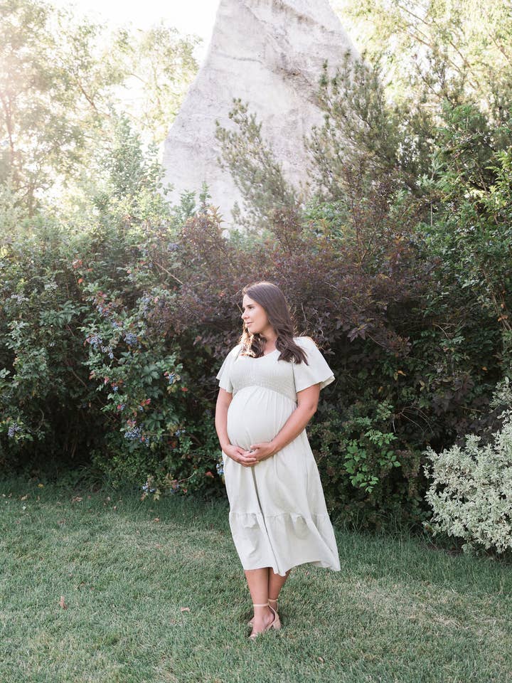 Abito Laurel in cotone jacquard per la vendita all'ingrosso da parte di Peony Alley