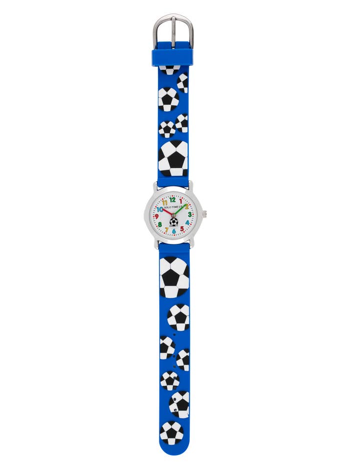 SPO3 - Children's quartz watch with soccer balls for wholesale by Solo Time USA
