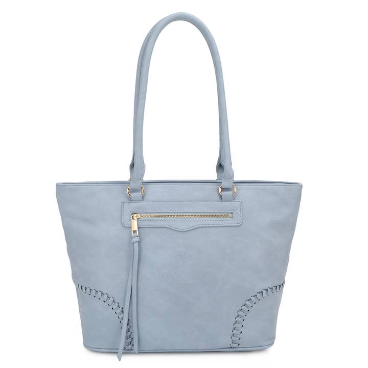 KAYLA+AVA – Großhandel Tragetasche – Damen – Alyssa Slouchy Tragetasche, lässig, Whipstitch, silberne Hardware4