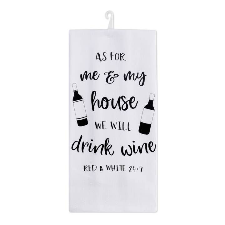 "Me and My House" Decorative Kitchen Towel for wholesale by Duke Imports