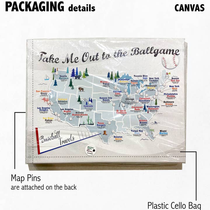 UUPP - Wholesale Map - MAP - COLLEGE FOOTBALL - BIG TEN STADIUM MAP | with map pins3