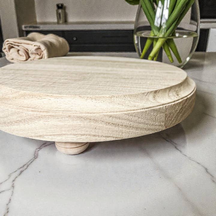 Gia Roma - Wholesale Decoratief dienblad - Ronde houten standaard en sierbord voor tafeldecoratie28