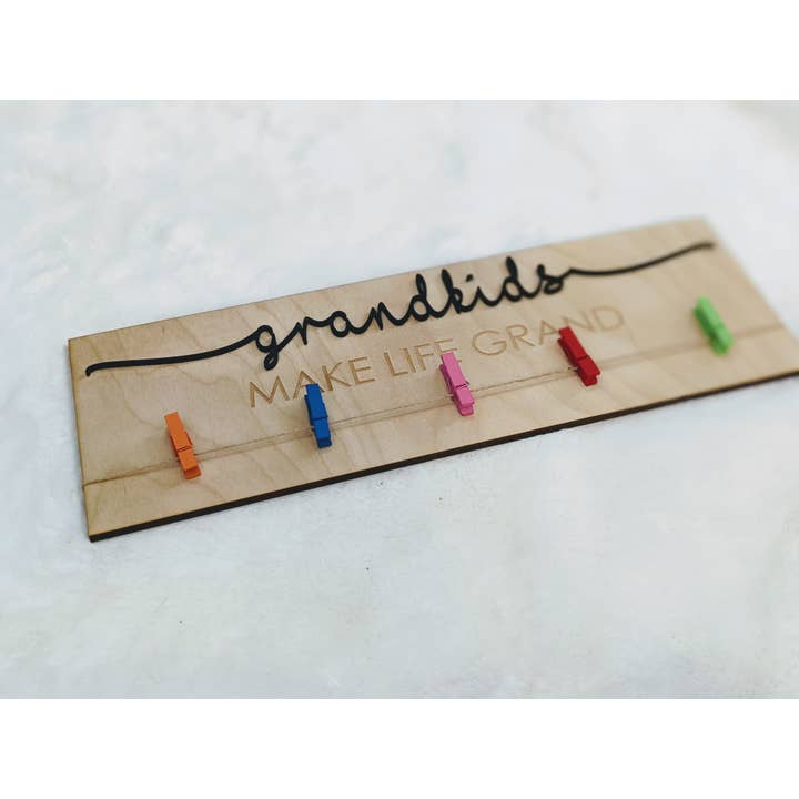 Grandkids Make Life Grand Art Picture Display Sign for wholesale by Hunter Kouture