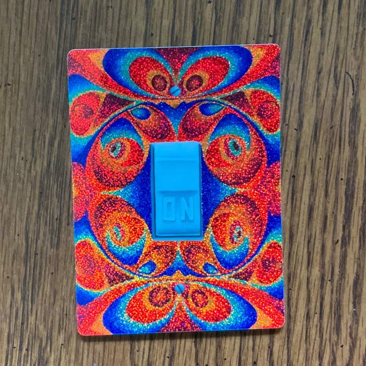 Psychedelic Lens - Vente Autocollant - Autocollant Psychedelic Sparkle On, ROUGE1