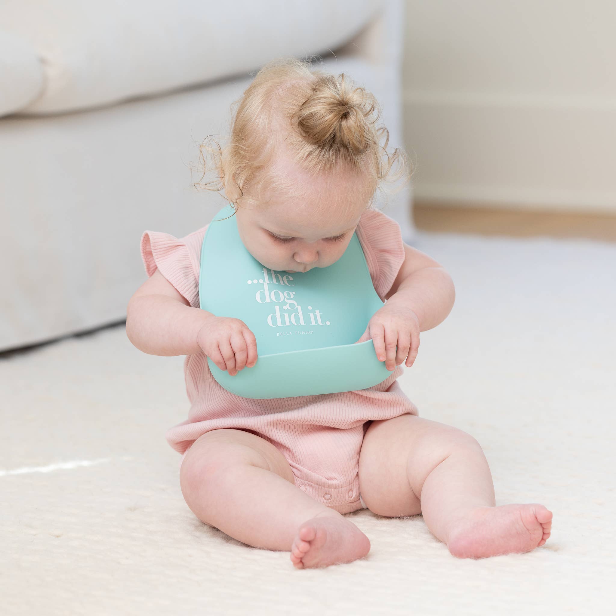 Green The Dog Did It Wonder Bib for wholesale on Faire2