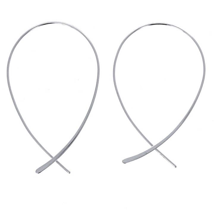 Upside Down Hoops for wholesale by Mayas Gems