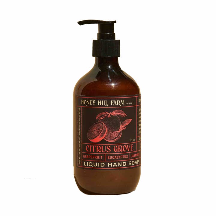 Liquid Hand Soap - Citrus Grove 16oz for wholesale by Honey Hill Farm