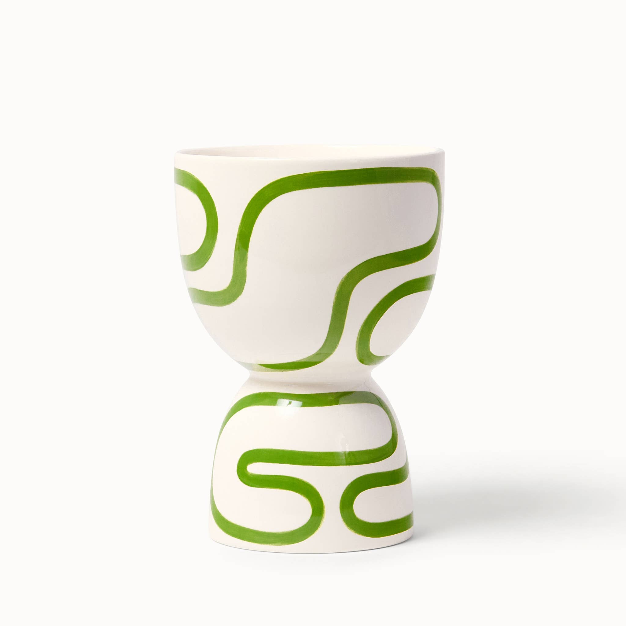 Franca - Wholesale Plant Pot - Meadow Outline Stacked Planters (Gloss) 5