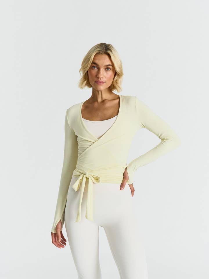Zachte Ballet Wikkel Top - Lemonade voor wholesale door Sisterly Tribe